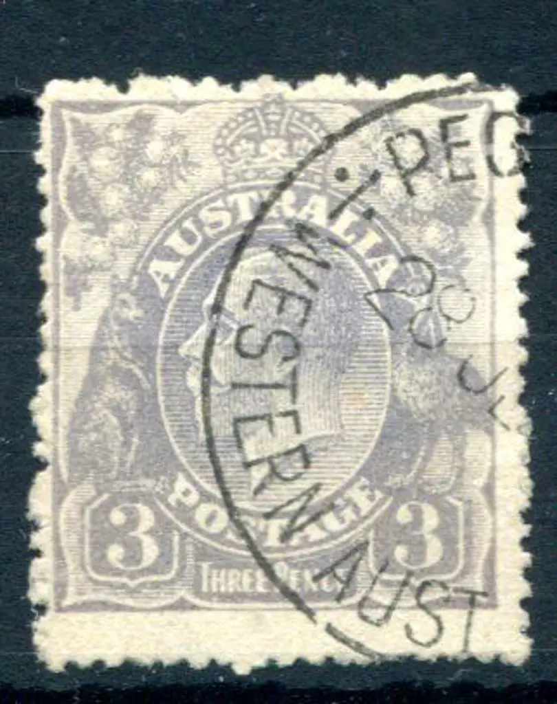 1914-20 Single Watermark 3d pale dull violet blue ... Image 1++