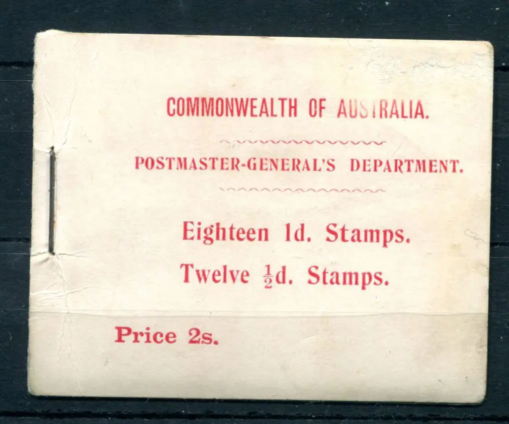 1913 (17th Jan) 2/- kangaroo booklet containing ½d ... Image 1++