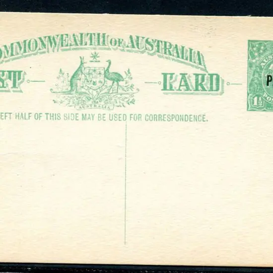 1923 "ONE PENNY" ovpt on 1½d emerald-green KGV ...