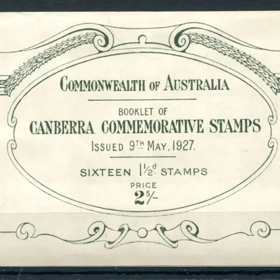 1927 2/- booklet with both panes of 8 x 1½d ...