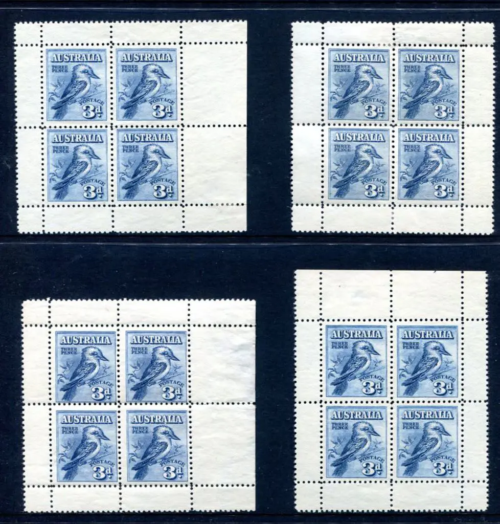 1928 Kookaburra Exhibition Miniature Sheets x 4 ... Image 1++
