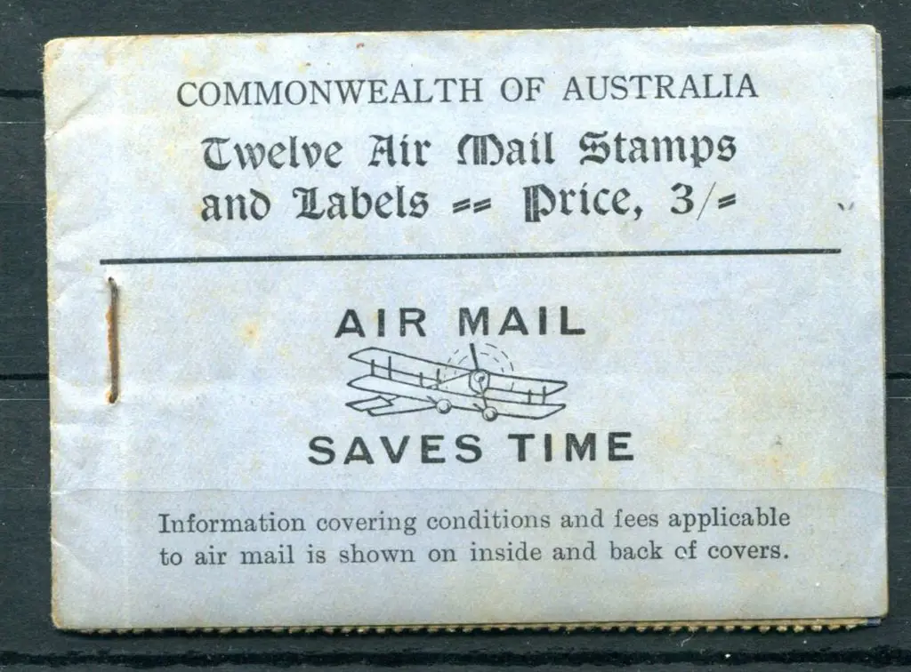 1930 3/- "AIR MAIL SAVES TIME" 3/- black on blue ... Image 1++