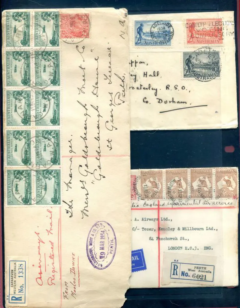 1931 (13th Apr) "By First Australia-England ... Image 1++