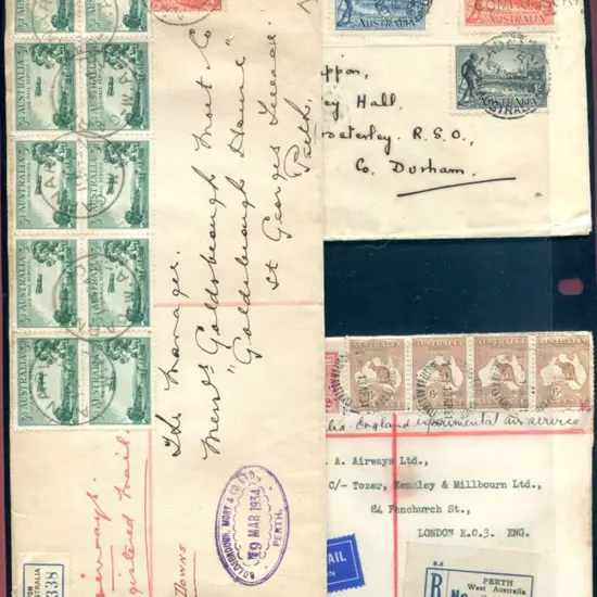 1931 (13th Apr) "By First Australia-England ...