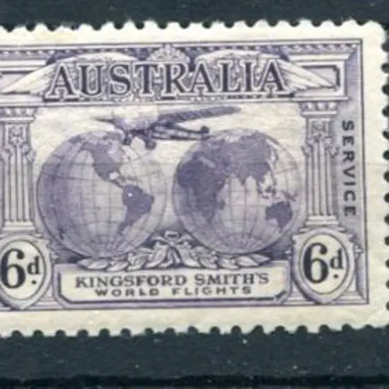 1931 6d Kingsford Smith pair with right unit ...