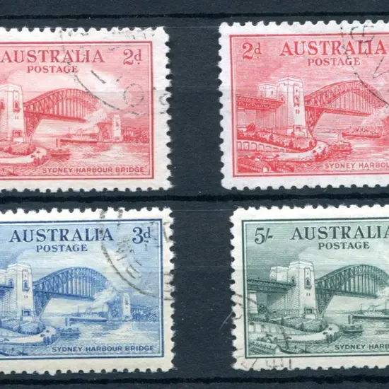 1932 Sydney Harbour Bridge set of 4 to 5/-. All ...