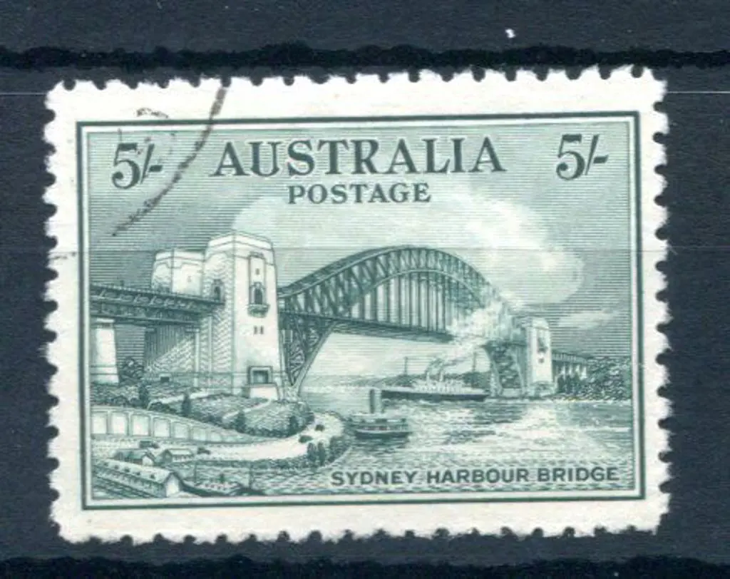 1932 5/- Sydney Harbour Bridge as above. SG 143, ... Image 1++