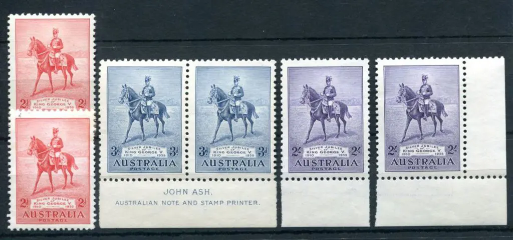 1935 Silver Jubilee sets of 3 x 2 sets. Fresh MUH ... Image 1++