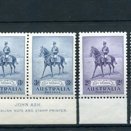 1935 Silver Jubilee sets of 3 x 2 sets. Fresh MUH ...
