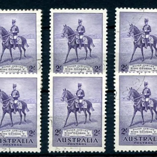 1935 2/- Silver Jubilee x10 fine used examples. ...
