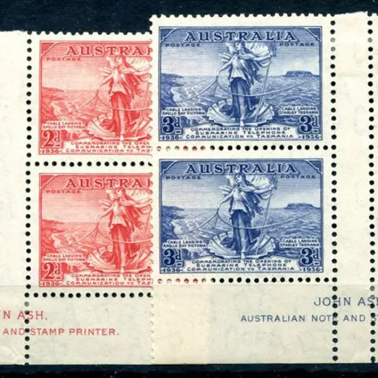 1936 2d & 3d Cable pair in fresh MLH imprint ...