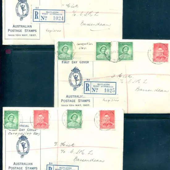 1937 (13th May) "Coronation Day" endorsed in m/s ...
