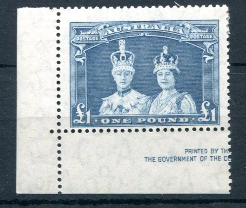 1938/49 £1 Robes on thin paper with part imprint ... Image 1++