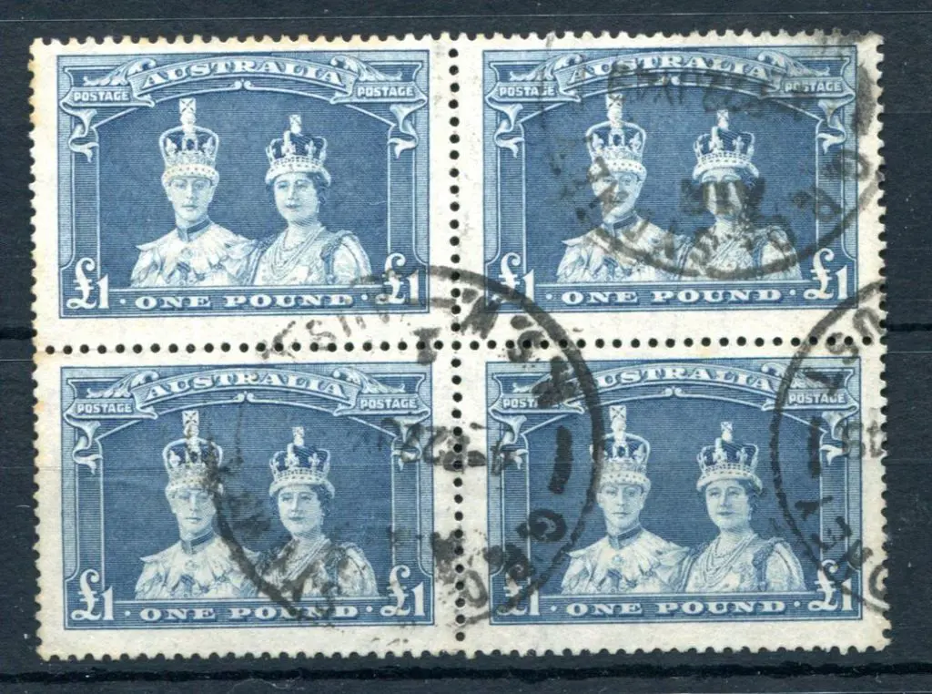 1938/49 £1 Robes on thin paper. Postally used ... Image 1++