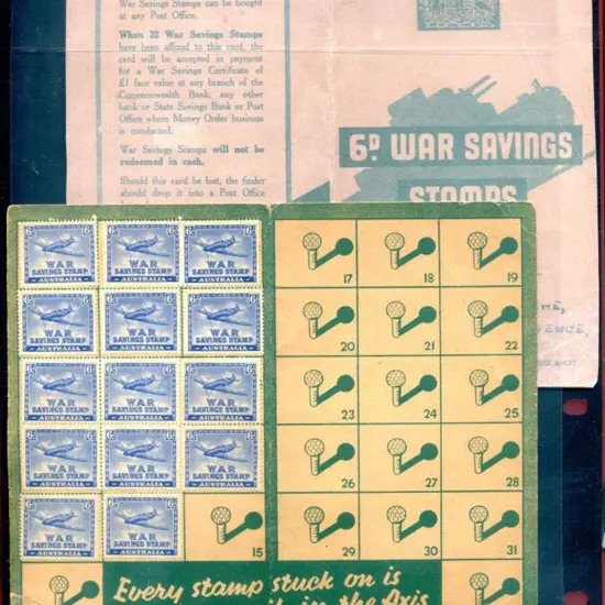 1940 6d Spitfire War Savings Stamps x 14 in Post ...