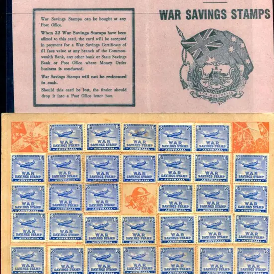 1940 6d Spitfire War Savings Stamps x 32 ...