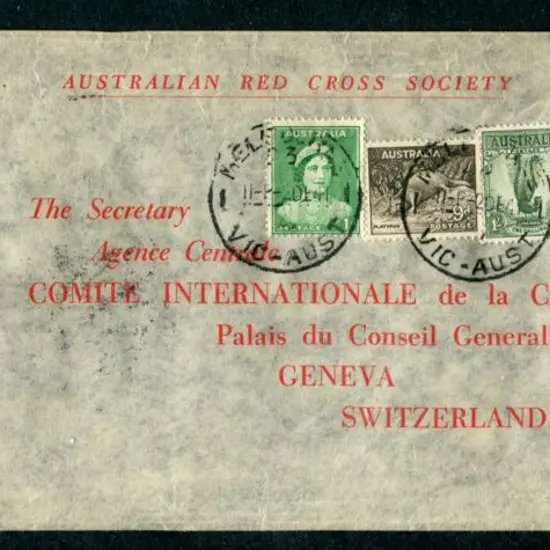 1941 (2nd Dec) "Australian Red Cross Society" long ...