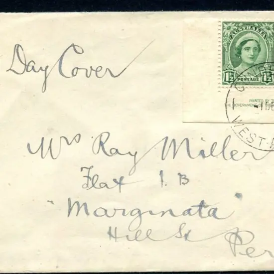 1942 (1st Dec) 1½d Queen Mother with "By ...