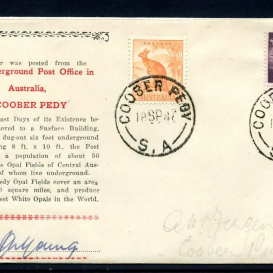 1947 (18th Sept) Arthur Bergen "This letter was ...