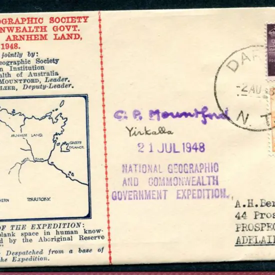 1948 (2nd Aug) "National Geographic Society and ...