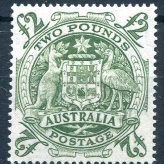1949/50 £2 Arms with "roller flaw" variety. MVLH. ...