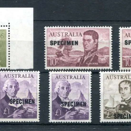 1963/65 Navigators set to £2 ovptd "SPECIMEN" incl ...