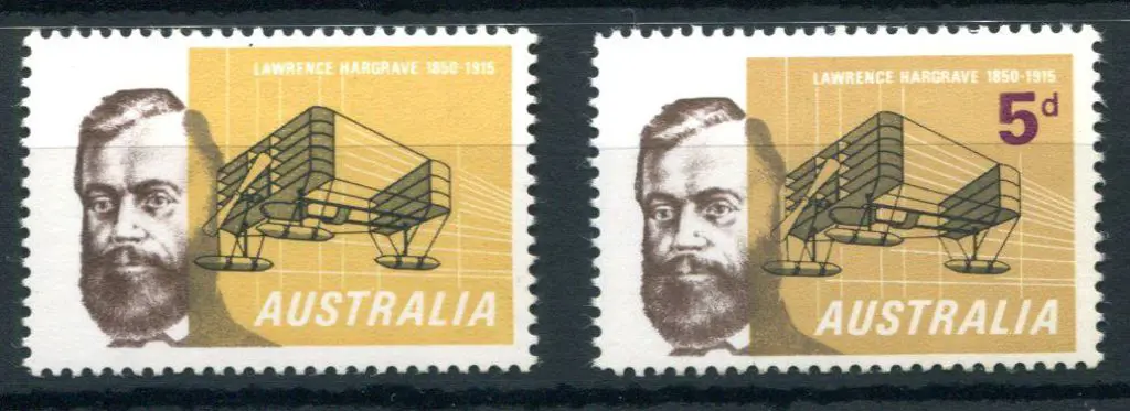 1965 5d Hargrave with purple omitted resulting in ... Image 1++