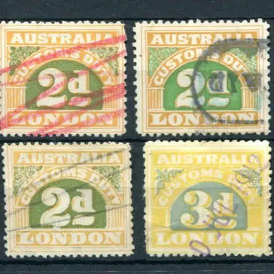 1911 2nd Series Perf 11 2d x 6 with 3 x ...