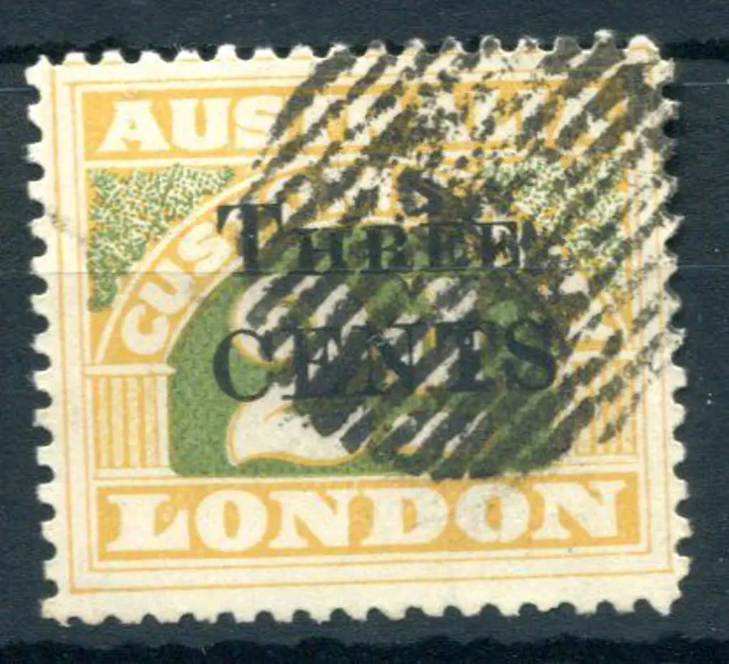 1917 2nd Series Perf 11 - "THREE CENTS" on 2d US ... Image 1++