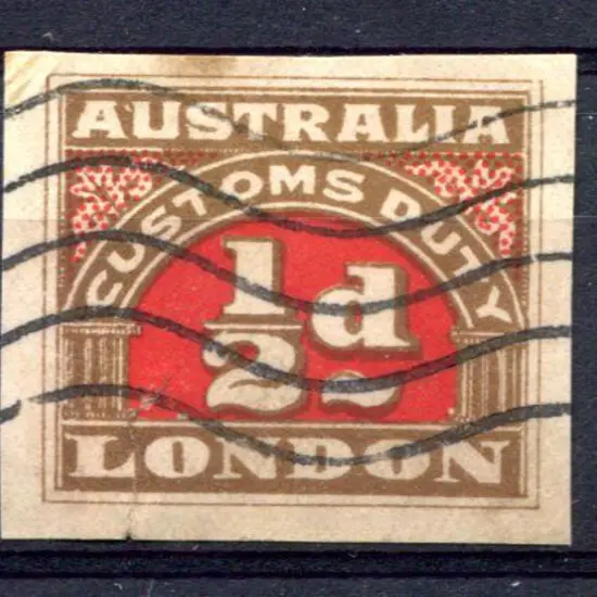1912 3rd Series Imperf ½d with 4 large imperforate ...