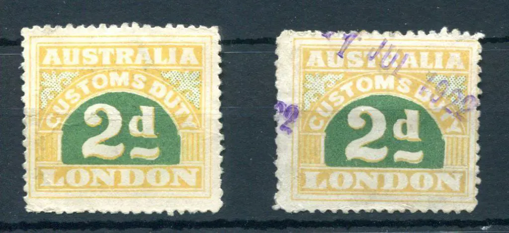 1918 4th Series Stone I Perf. 11.3 2d unused & ... Image 1++