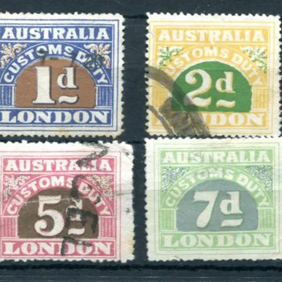 1918 4th Series Stone II ½d, 1d, 2d & 4d Perf. ...