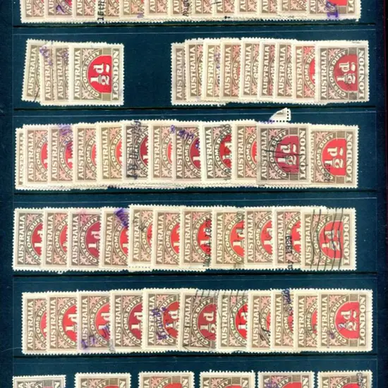 1923 5th Series Perf 11¾ ½d brown & red ...