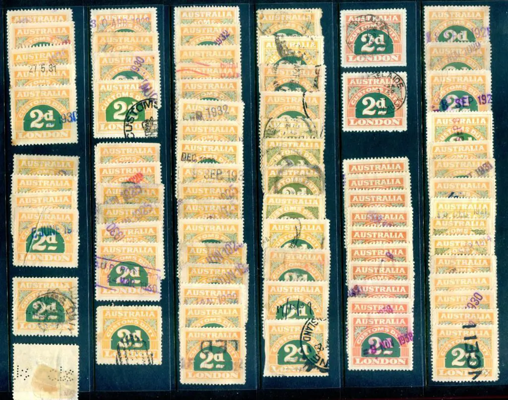 1923 5th Series Perf 11¾ 2d yellow & green (c80) & ... Image 1++