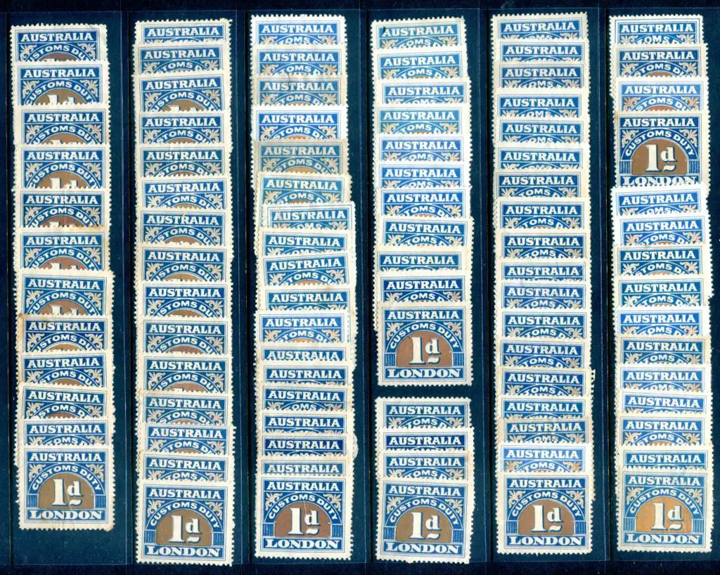 1923 5th Series Perf 11¾ 1d blue & brown ... Image 1++