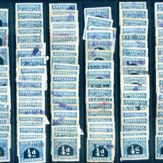 1931 5th Series Perf 11¾ ¼d blue & black x 222 ...