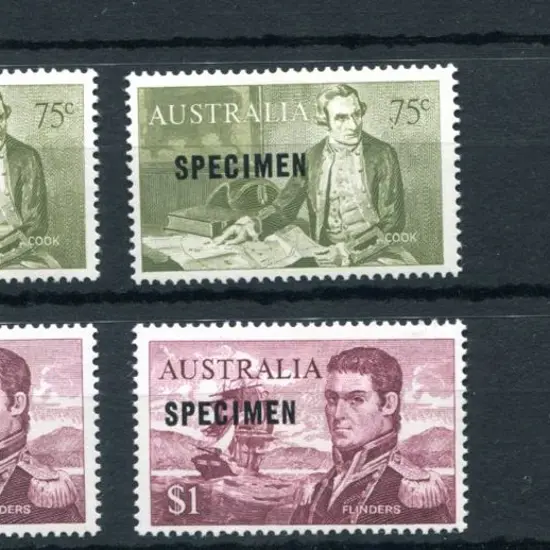 1966 Navigators ovptd "SPECIMEN" set of 4 MUH plus ...