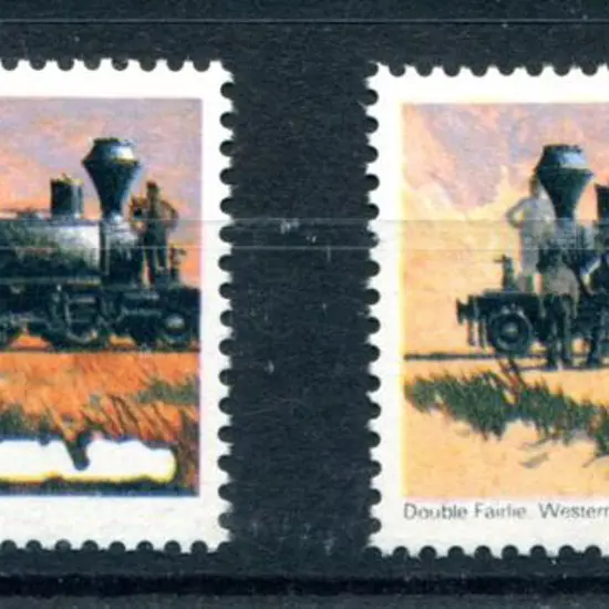 1979 20¢ Train with grey omitted resulting in ...