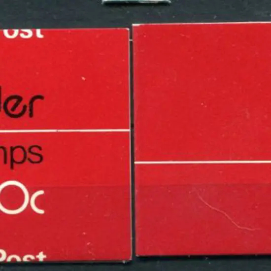 1979 80c Trial Vending booklet with massive miscut ...