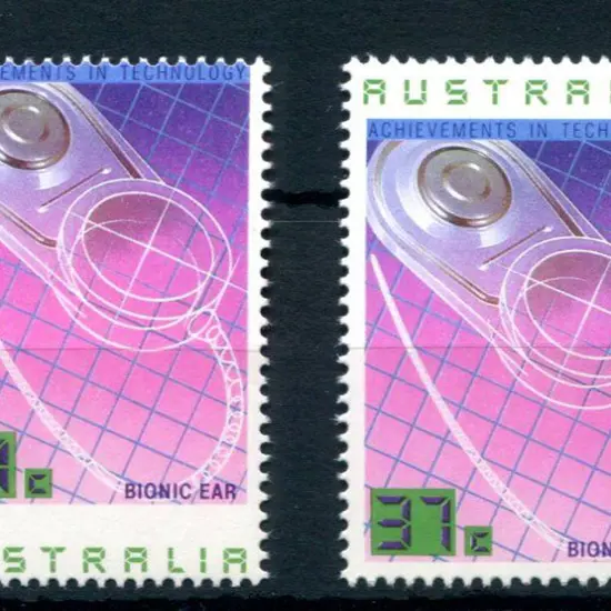1987 37c Bionic Ear from Technology set with ...
