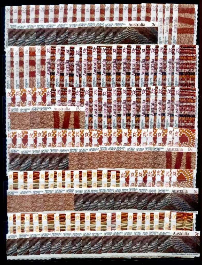 1987 Aboriginal Crafts set of 5 x 30 sets plus an ... Image 1++