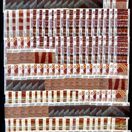 1987 Aboriginal Crafts set of 5 x 30 sets plus an ...