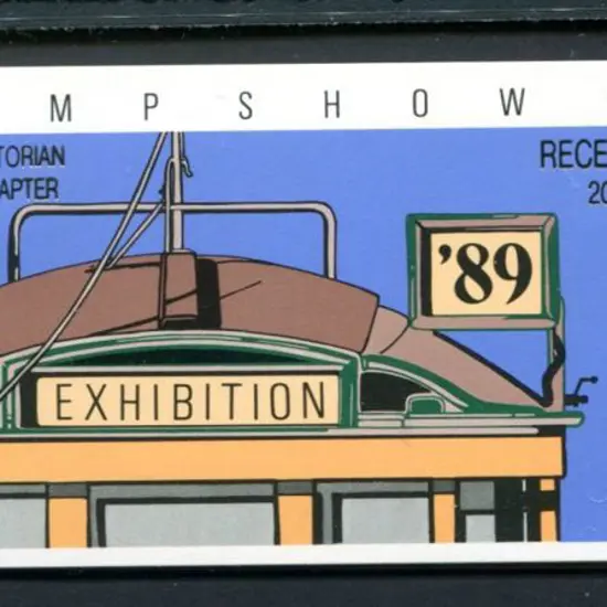 1989 $4.10 Trams booklet ovptd with ASDA logo & ...