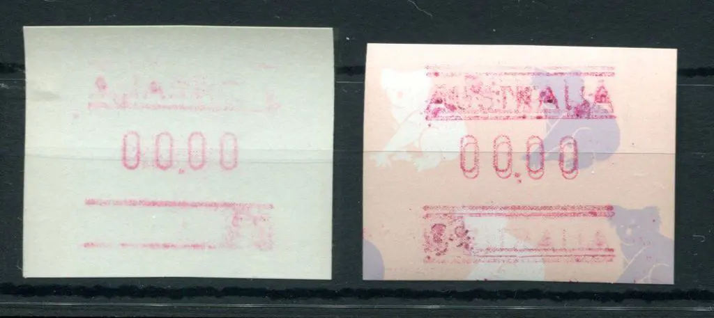 1992 Koala Frama paper varieties with a "00.00" ... Image 1++