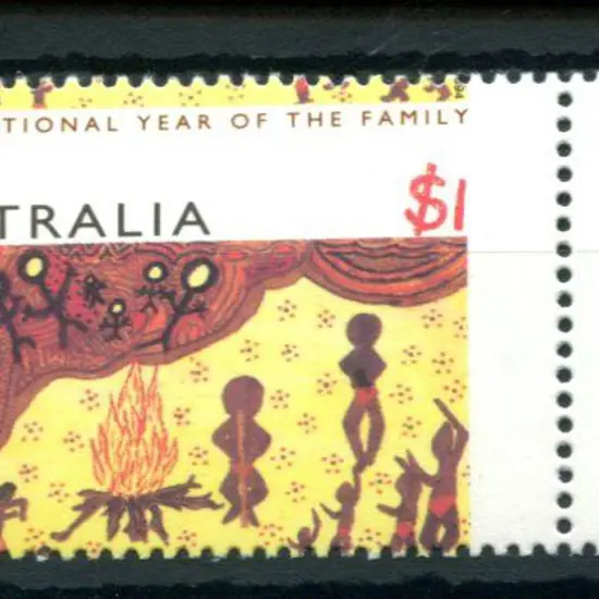 1994 $1 International Year of the Family right ...