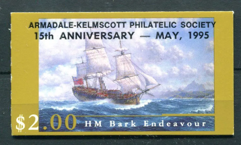 1995 $2 Endeavour booklet overprinted ''Armadale - ... Image 1++