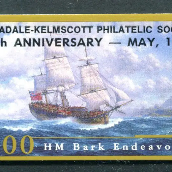 1995 $2 Endeavour booklet overprinted ''Armadale - ...