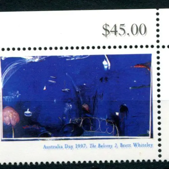 1997 90¢ Australia Day top right marginal example ...