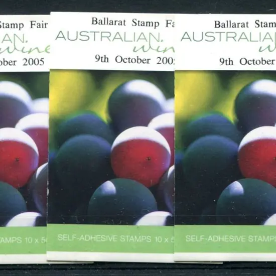 2005 $5 Australian Wine S/A booklet ovptd ...