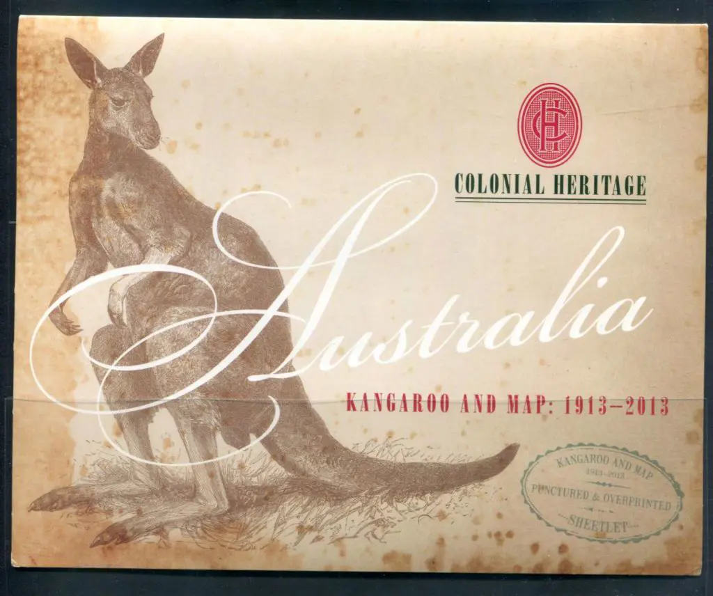 2013 $100 Kangaroo & Map sheetlet of 10 x $10 with ... Image 1++